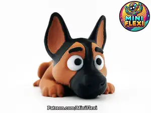 Mini Flexi German Shepherd - NoSupport Articulated