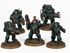 Grimdark Space Dwarf Forgebreach Linebreaker Squad