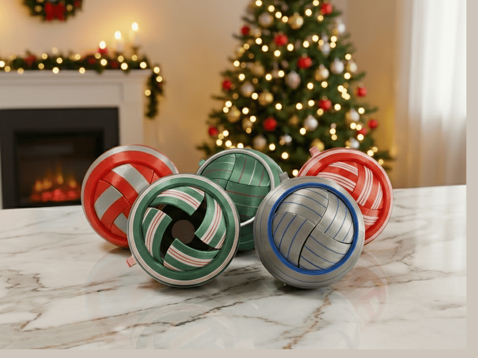 Christmas Iris Ornament