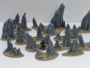 Scatter rocks collection terrain pieces
