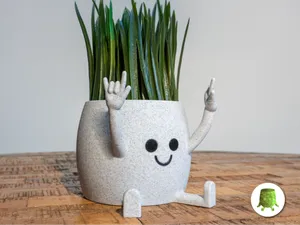 Happy Sitting Pot Rock N Roll Hand