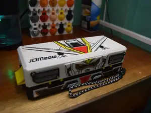 DUAL LID BEYBLADE DECK CASE(Freedom Gundam Themed)