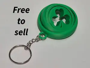 Shamrock Gyro Fidget – Lucky Spin Keychain