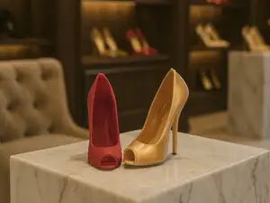 High-Heel classic peep-toe pump shoe stiletto