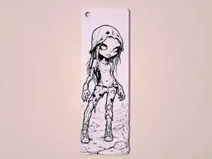 Punk Zombie Girl Bookmark