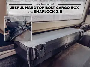 Jeep JL Hardtop Bolt Cargo Box with SnapLock (V2)