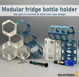 Modular fridge bottler holder / organizer