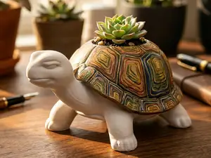 Grumpy Turtle Planter & Desk Organizer (NO AMS)