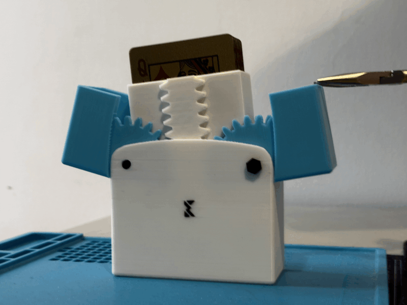 Mechanical Card Holder – Gear-Opening Lift System