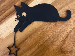 Ombre de chat décoration pour coin de porte