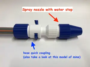 Sprühdüse mit Wasserstop