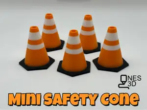 Mini Safety/Traffic Cones (Scalable)