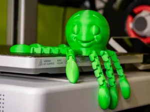 Articulated cute flexi octopus