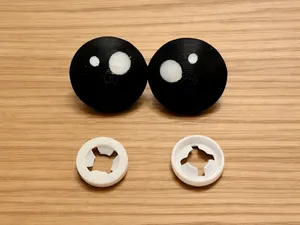 1.2 Inch Snap-Fit Eyes for Chunky Yarn Plushies