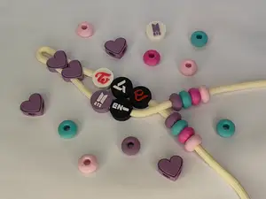 CHUNKY BEADS CHARMS l KPOP + BEADS SPACER + HEART
