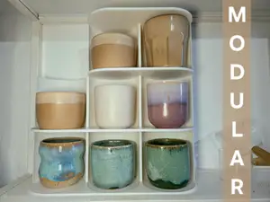 modular coffee cup shelf / Kaffeetassenregal