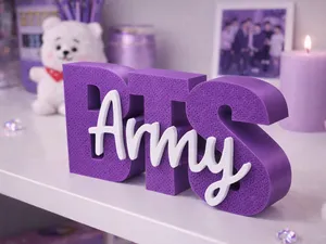 Letreiro BTS Army