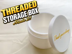Threaded Storage Box with Lid＿吉田工房