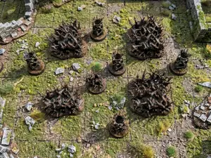 DnD Thorn Bushes miniature terrain
