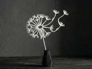 Dandelion "Flying Seeds" - Vase Flower Decor