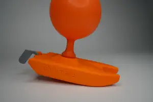 Balloon-Powered Boat Model - easy and fast inflate