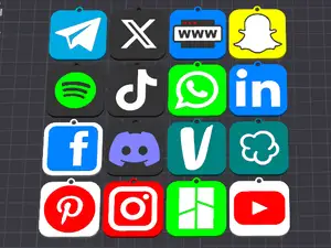 Custom NFC Keychains for Social Media