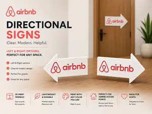 Airbnb Directional Signs- Right and Left- V1