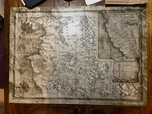 The Witcher 3 Map of the Continent - Hueforge Print