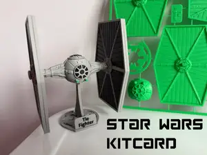 Highly Detailed TIE Fighter – KitCard Model