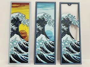 The Great Wave Bookmark - 3 Options