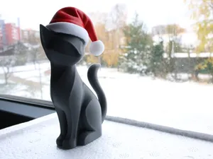 Christmas cat decor
