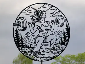 Strong Fitness Girl 2D Wall Art