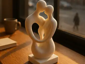 Minimalist Abstract Couple Sculpture Nordic Style
