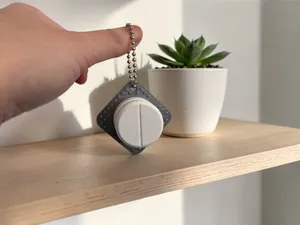 Tablet/Pill Clicker keychain
