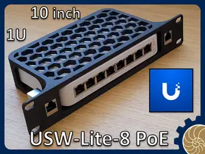 Ubiquiti Unifi USW-Lite-8 10 inch rack w keystones