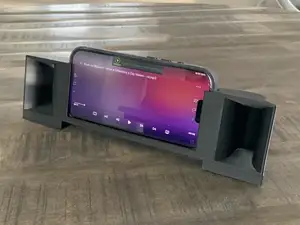 True stereo passive amplifier for iPhone 16 Pro