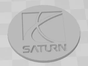 Saturn badge, brand logo