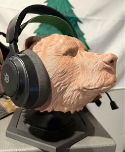Bear Head Display Stand