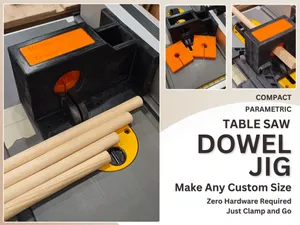 Compact Table Saw Dowel Jig - Dowel Maker