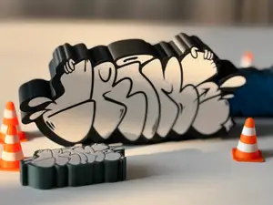 Graffiti Throw up Crime Lamp