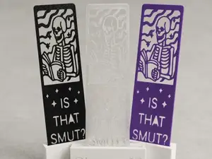 Is That Smut? Skeleton Cutout Bookmark