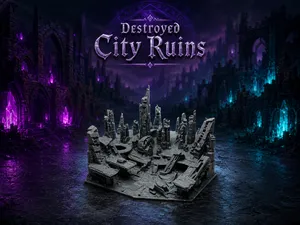 Zerstoerte Stadt "Ruinenspire" Diorama