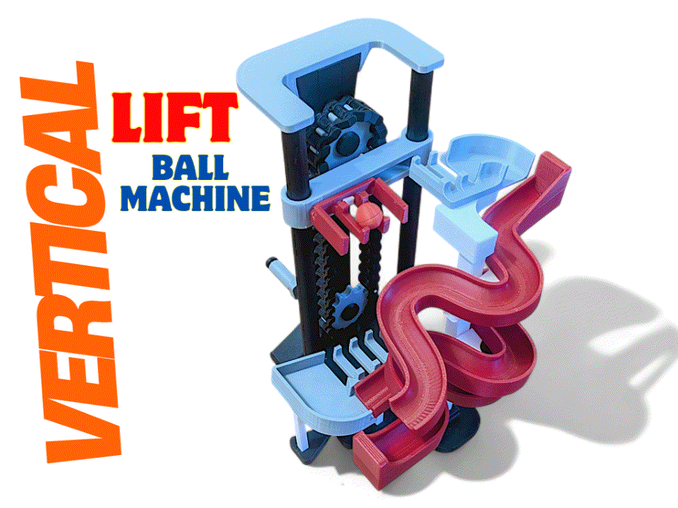 Marble Run With Vertical Lift