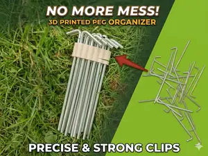 Tent peg holder