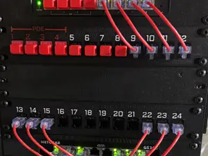 10" Rack Labeled Patch Panel