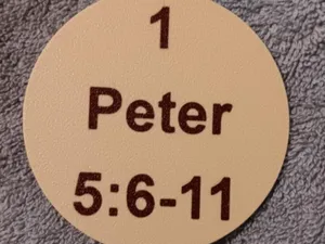 1 peter 5:6-11 coaster