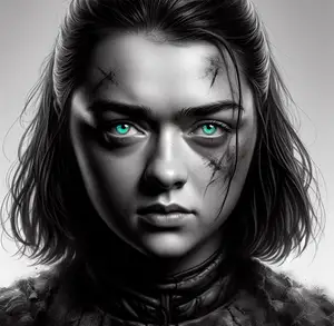 Arya Stark Juego de Tronos Hueforge 200 x 200