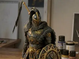 Crimson Desert Warrior Greymane Figure