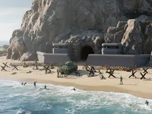 Army Men Sea Wall