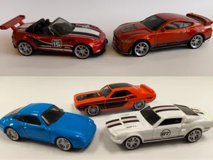 5 types 1/64 custom model car rims and tire